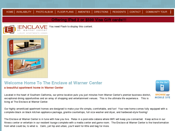 www.enclaveatwarnercenter.com