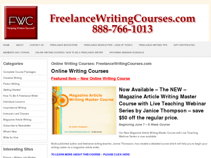 www.freelancewritingcourses.com