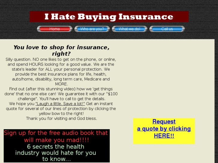 www.ihatebuyinginsurance.com