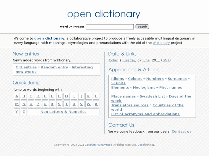 www.open-dictionary.com