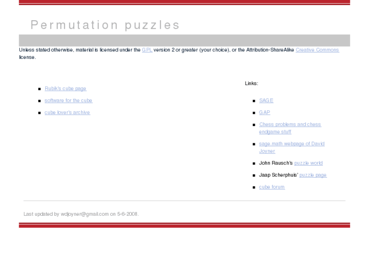 www.permutationpuzzles.org