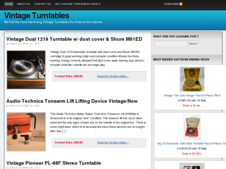 www.vintageturntables.net