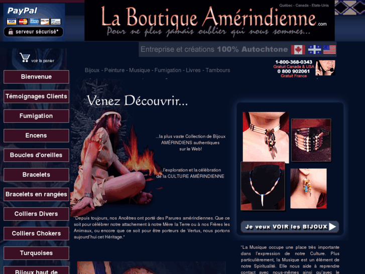 www.laboutiqueamerindienne.com