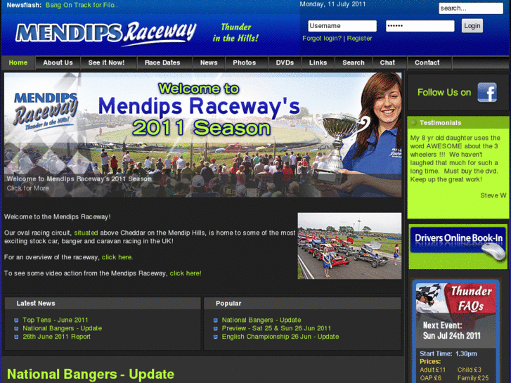 www.mendipsraceway.com