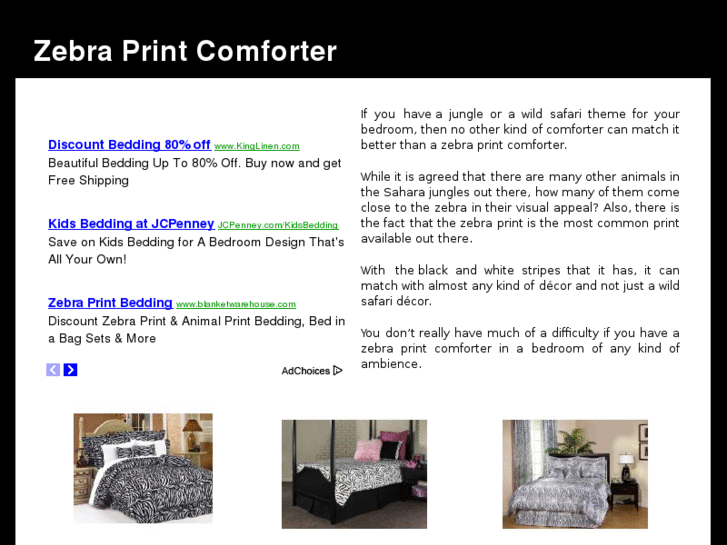 www.zebraprintcomforter.com