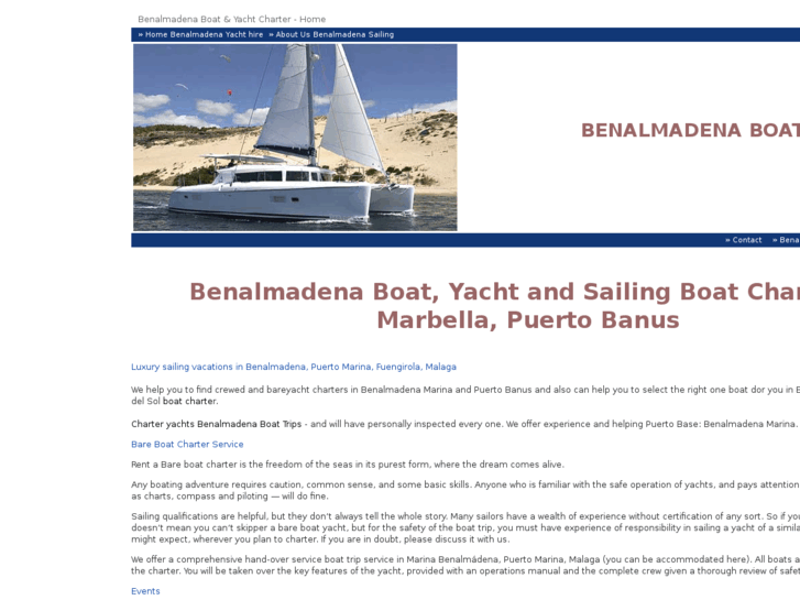 www.benalmadenayachtboatcharter.com