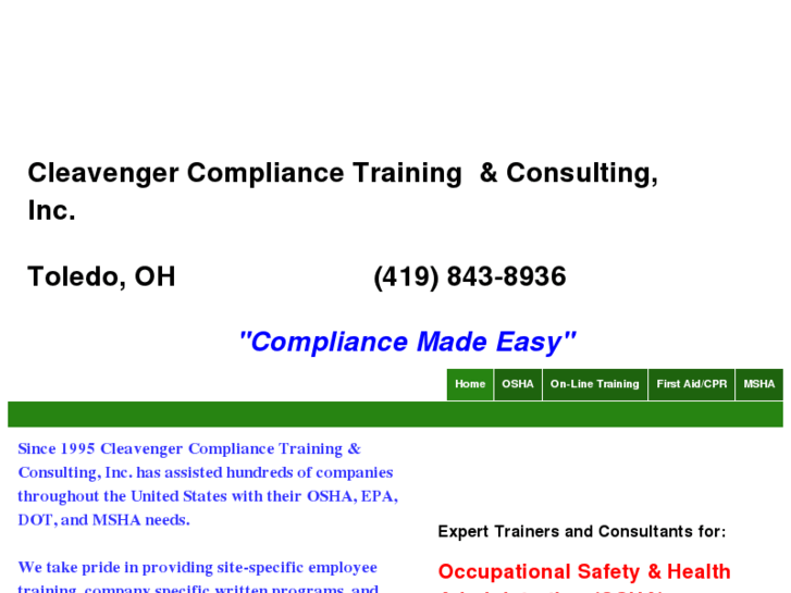 www.cleavengercompliance.com