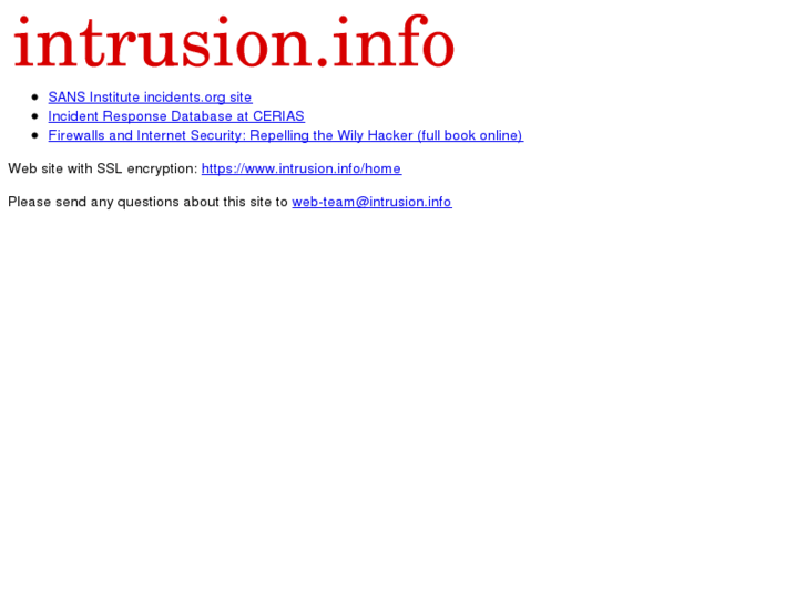 www.intrusion.info