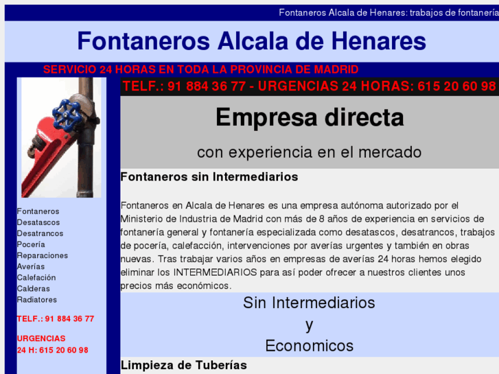 www.fontanerosalcaladehenares.biz