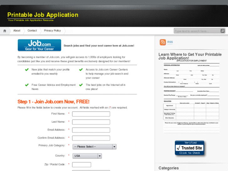 www.printablejobapplication.org