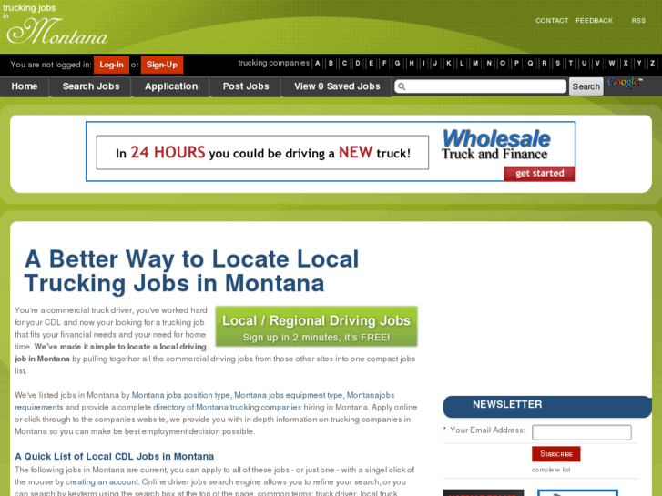 www.truckingjobsinmontana.com