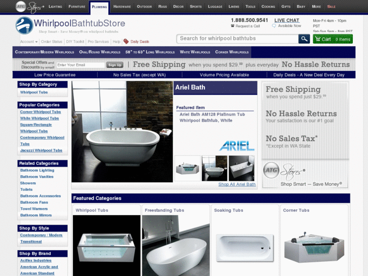 www.whirlpoolbathtubstore.com