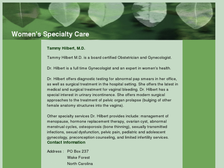 www.womensspecialtycare.net