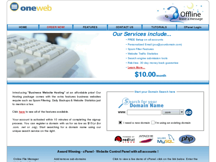 www.onewebhosting.net