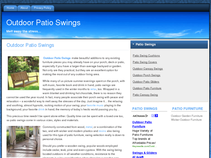 www.outdoorpatioswings.com