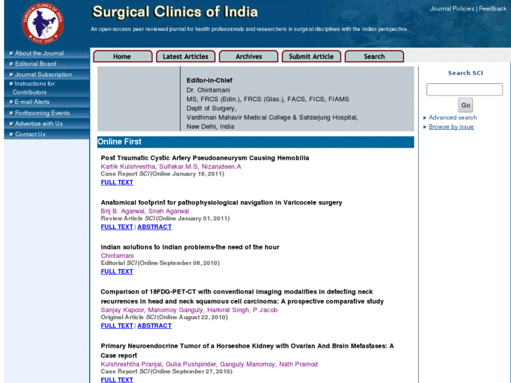 www.surgicalclinicsofindia.com