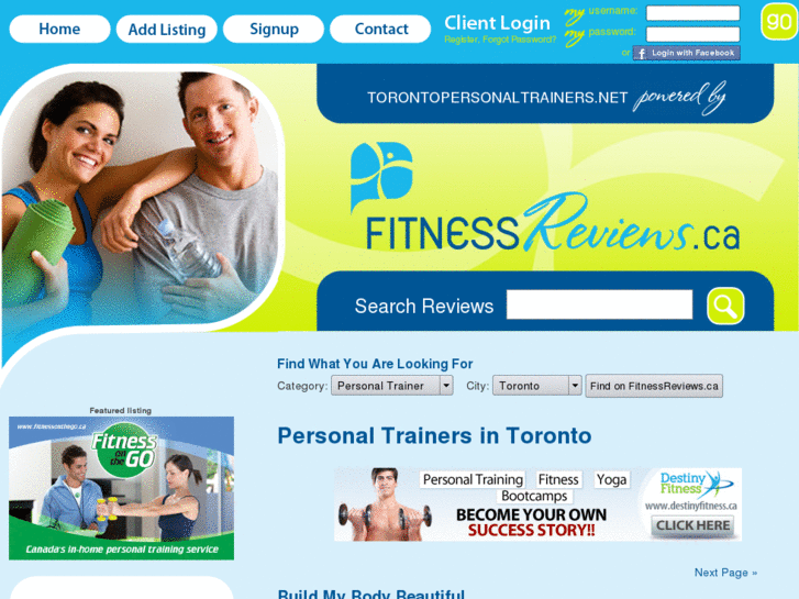 www.torontopersonaltrainers.net