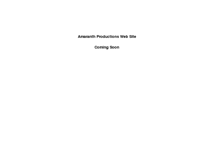 www.amaranthproductionsinc.com