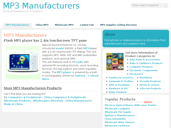 www.mp3-manufacturers.com