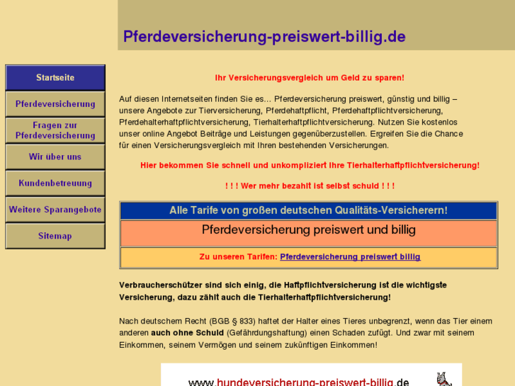 www.pferdeversicherung-preiswert-billig.de