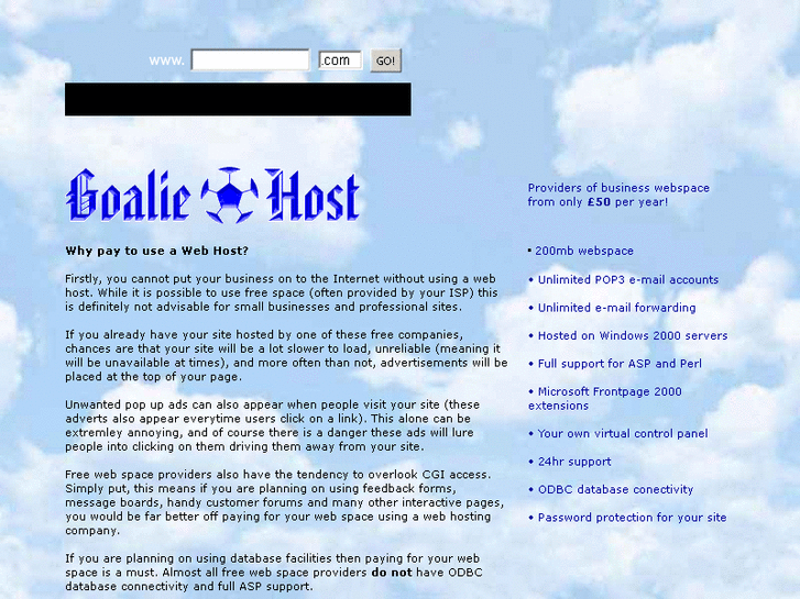 www.goaliehost.co.uk