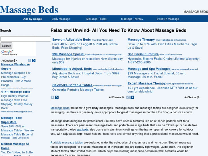 www.massagebeds.info