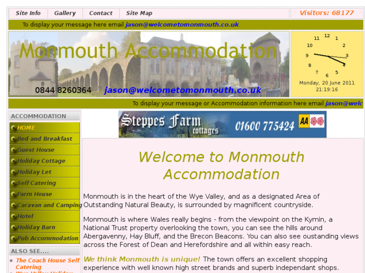 www.monmouthaccommodation.co.uk