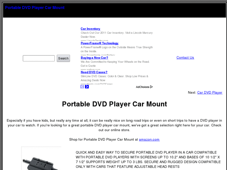 www.portabledvdplayercarmount.com