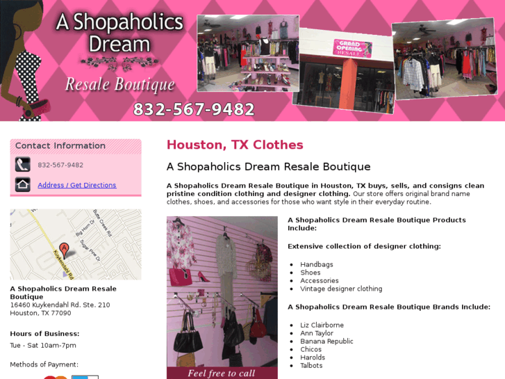 www.shopaholicsdreamresaleboutique.com