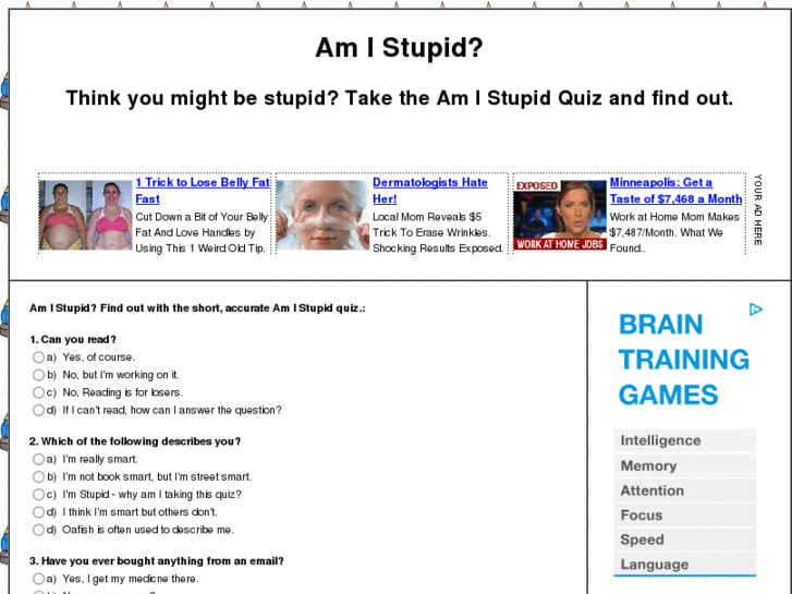 www.amistupid.net