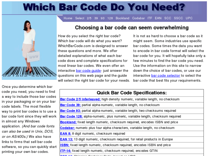 www.chooseabarcode.com