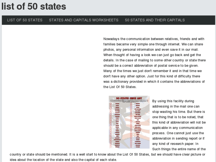 www.listof50states.net