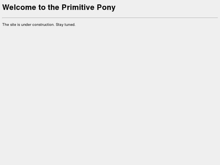 www.primativepony.com