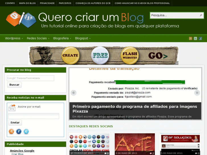 www.querocriarumblog.com.br