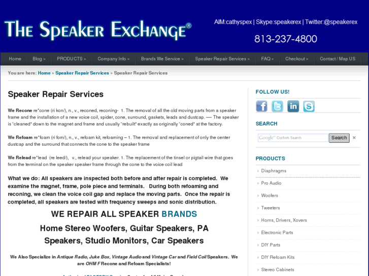 www.speakerrepairexperts.com