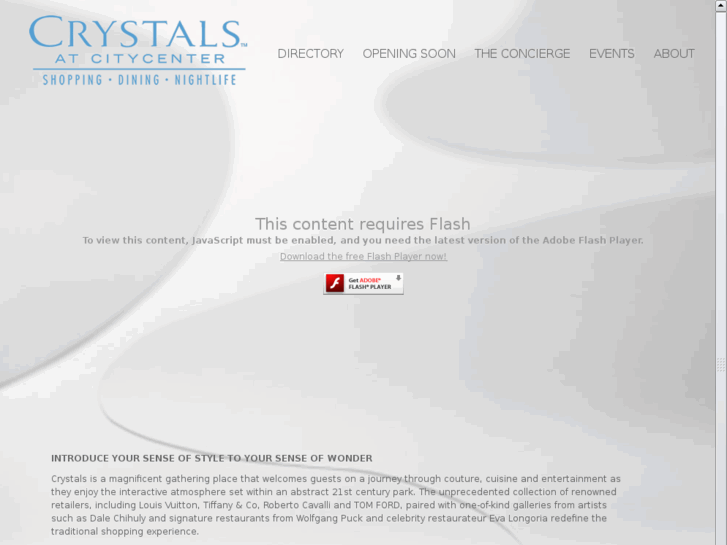 www.crystalsatcitycenter.com