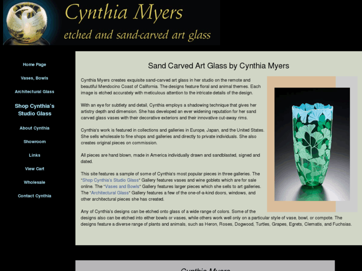 www.cynthiamyersglass.com