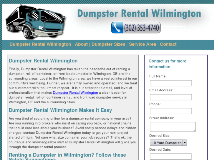 www.dumpsterrentalwilmington.com