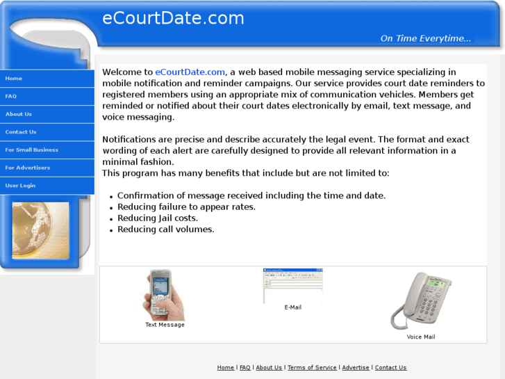 www.ecourtdates.com