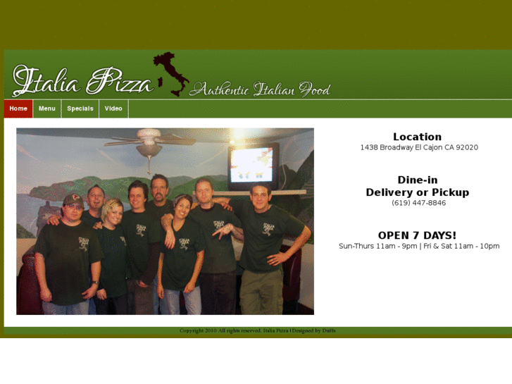 www.italiapizzarestaurant.com