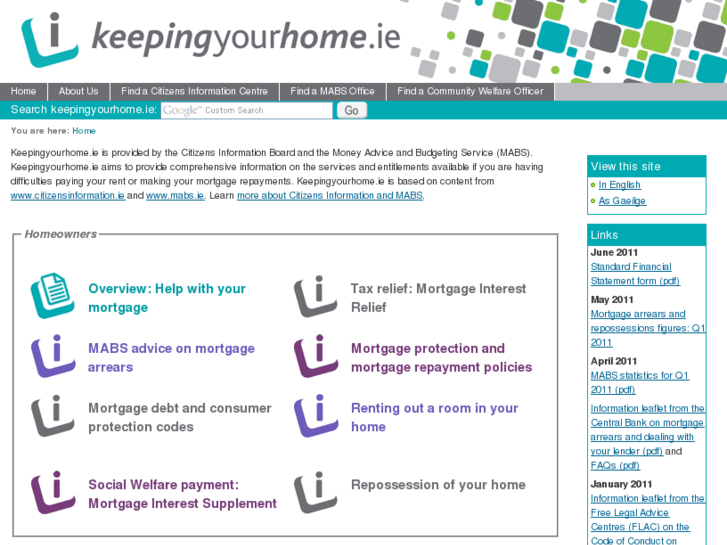 www.keepingyourhome.ie
