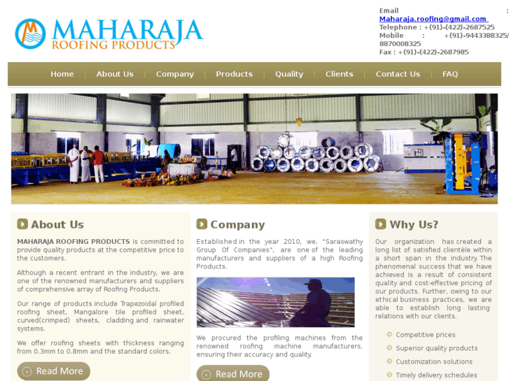 www.maharajaroofing.com