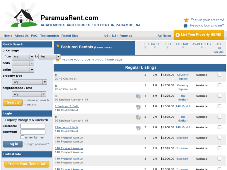 www.paramusrent.com