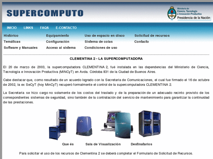 www.supercomputo.gov.ar