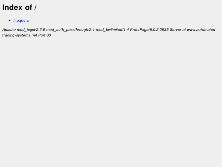 www.automated-trading-systems.net
