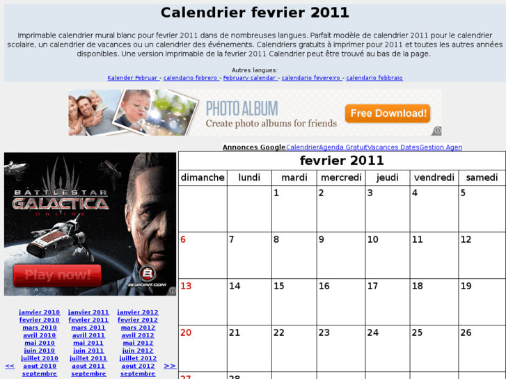 www.calendrierfevrier.com