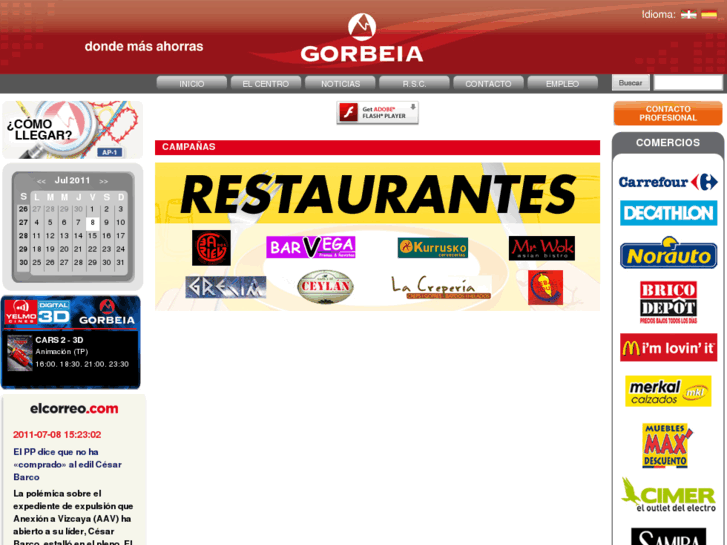 www.centrocomercialgorbeia.com