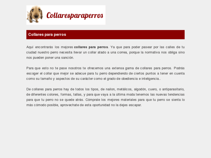 www.collaresparaperros.es