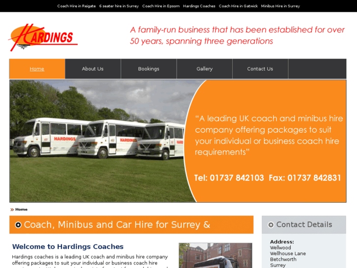 www.hardings-coaches.com