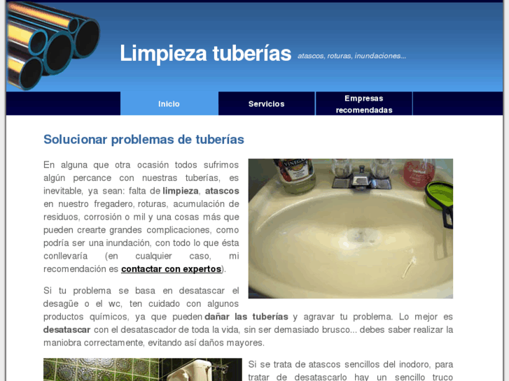 www.limpiezatuberias.es